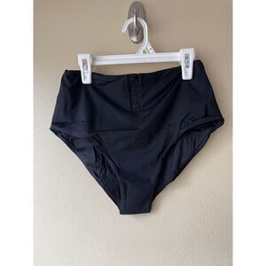 Andie the Snap Bikini Bottom in Black